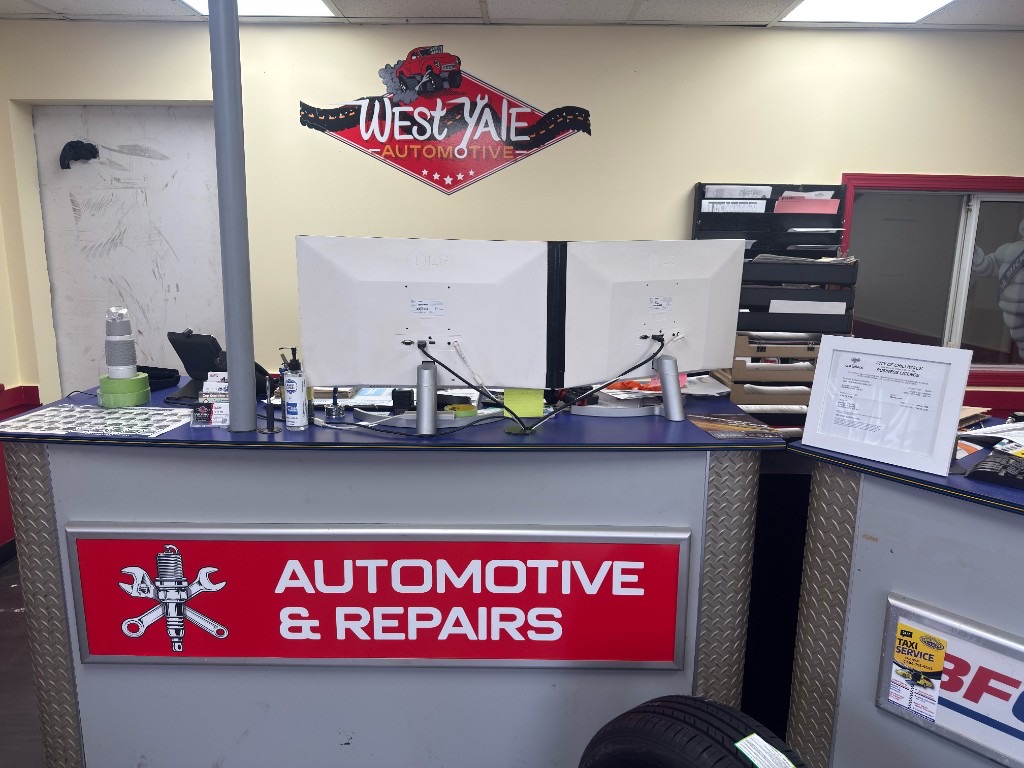 West Yale Automotive service counter